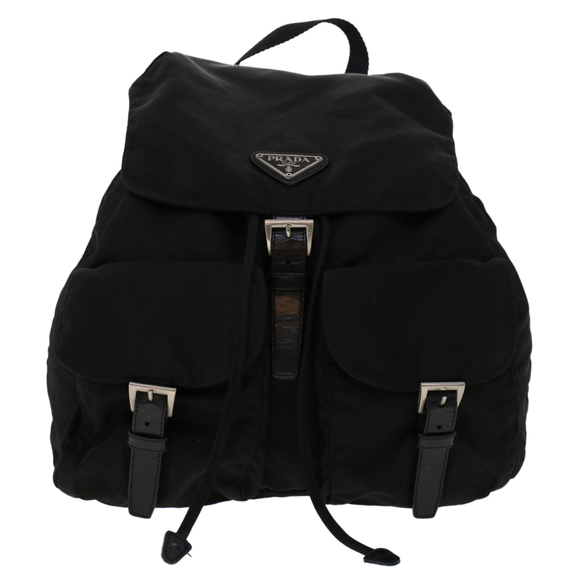 PRADA Backpack Nylon Leather Black Auth ep921 - Picture 13 of 16